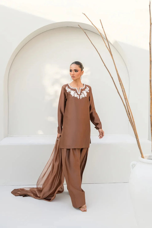 QIRA - SHIRT AND DUPATTA - Pehrwaas Studio