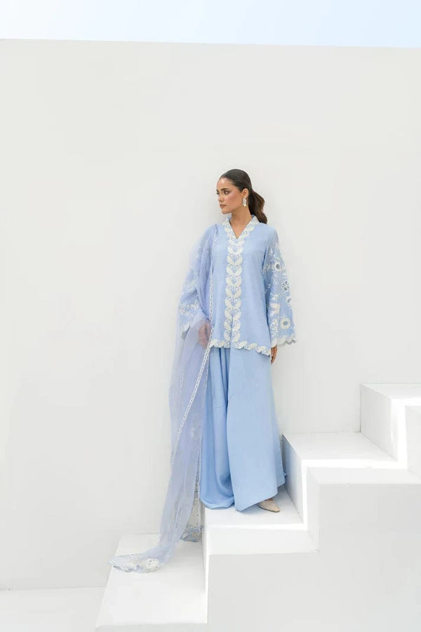 IRIS SHIRT DUPATTA WITH BOX PANTS - Pherwaas
