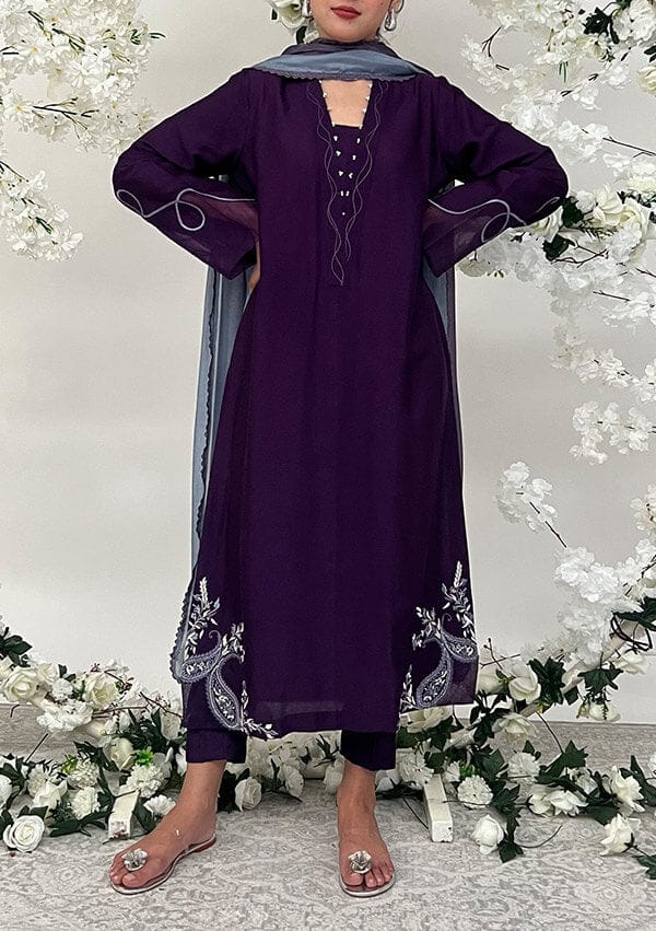 Emel with Pants & Dupatta - Mubashira Usman - Pret
