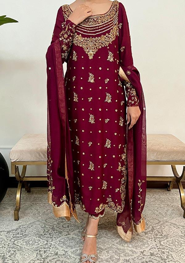 Gulrukh with Pants and Dupatta raniazarastudio