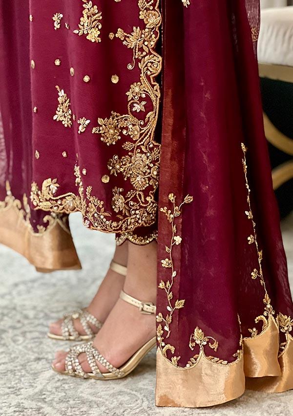 Gulrukh with Pants and Dupatta raniazarastudio