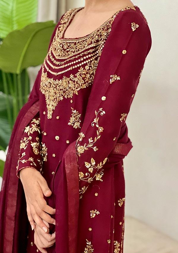 Gulrukh with Pants and Dupatta raniazarastudio