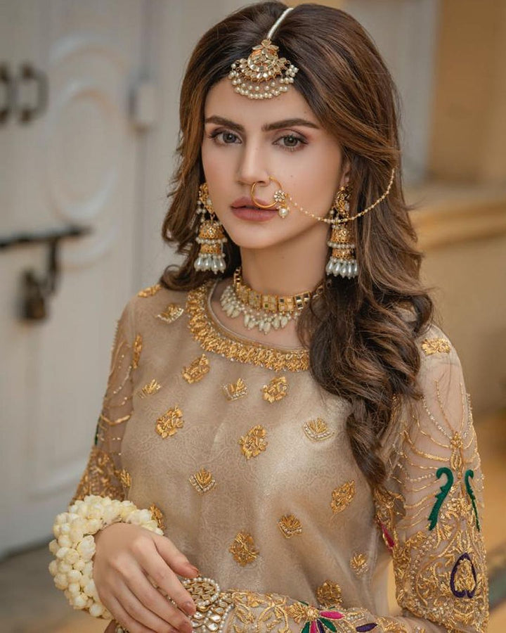IVORY GOLD ENSEMBLE - Harish Shakeel - Formal - raniazara