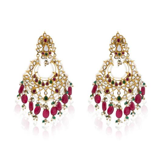 LOTUS CHANDBALIS - Ali Javeri Jewelers - Earrings - raniazara