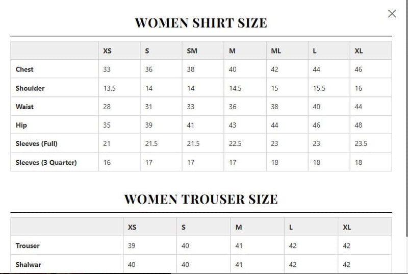 Size Guide