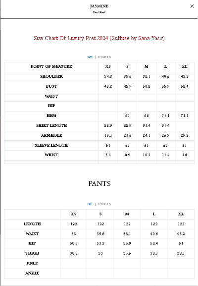 Size Guide