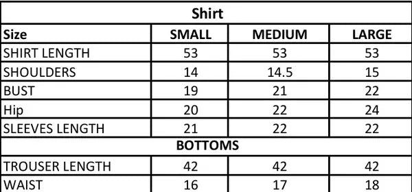 Size Guide