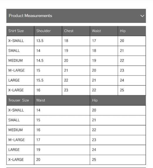 Size Guide
