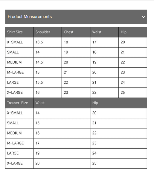Size Guide