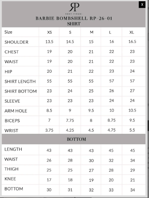 Size Guide