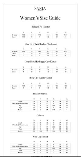 Size Guide