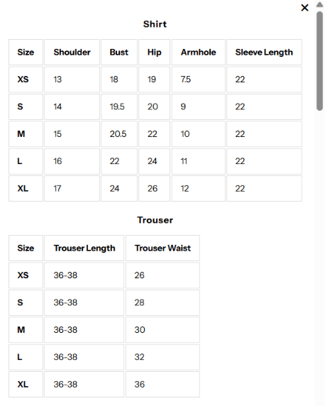Size Guide