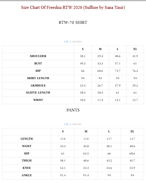 Size Guide