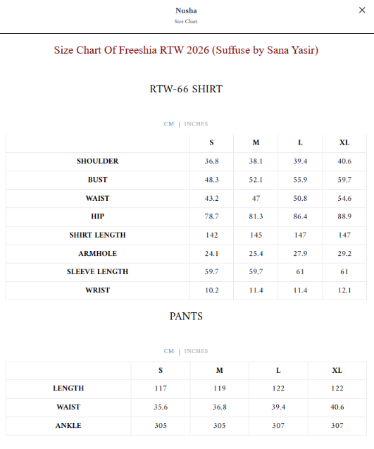 Size Guide