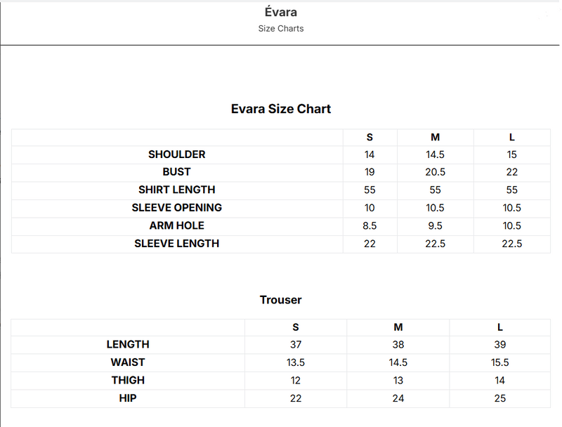 Size Guide
