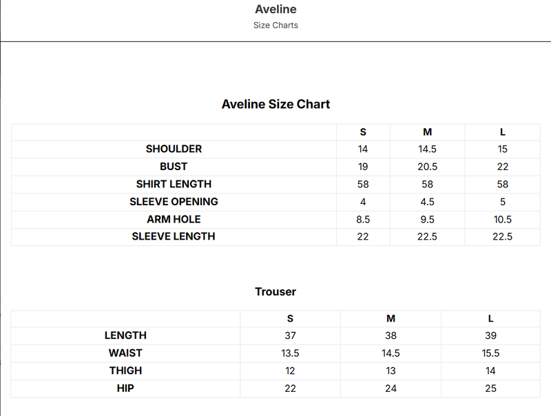 Size Guide