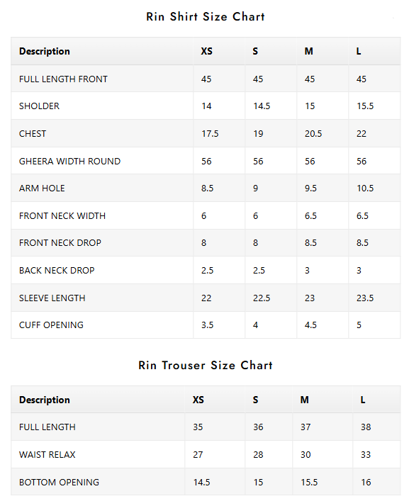 Size Guide