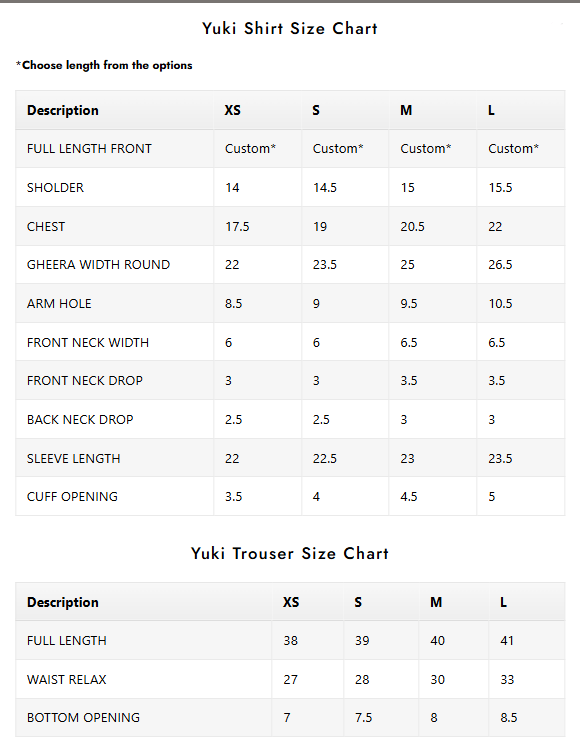 Size Guide