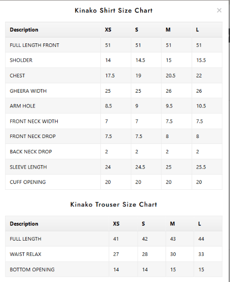 Size Guide