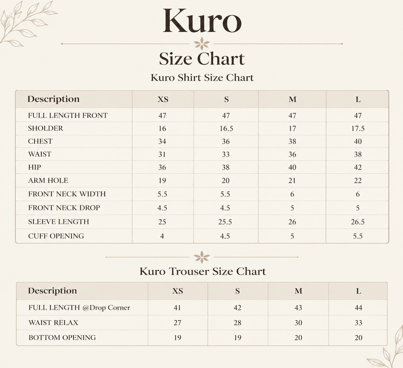 Size Guide