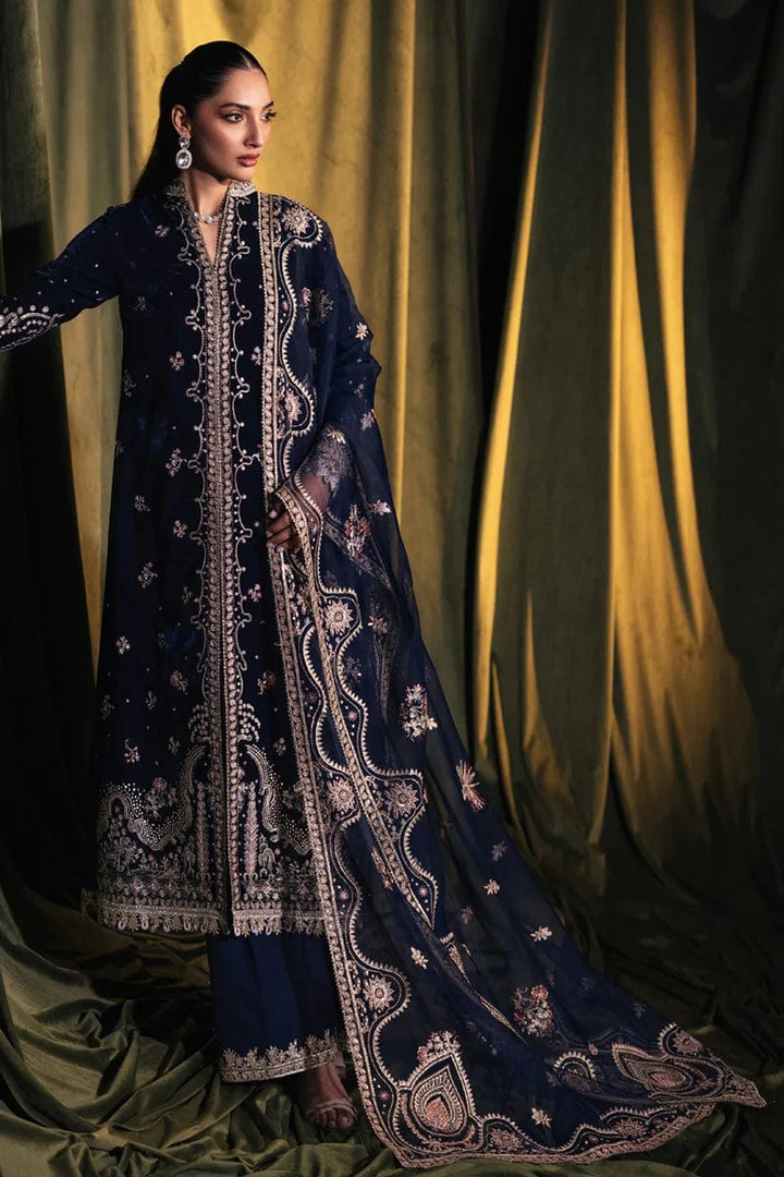 BK-05 DALIA - Qalamkar - Velvet Suit - raniazara