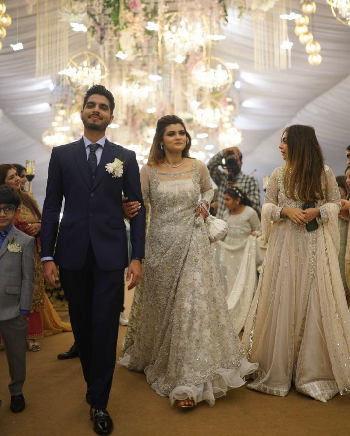 White Flowy Bridal - Shakeelz By Zeeshan And Danish - Bridal Dress - raniazara