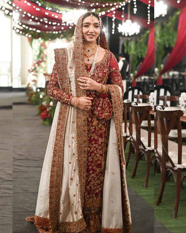 Red and White Bridal - Shakeelz By Zeeshan And Danish - Bridal Dress - raniazara