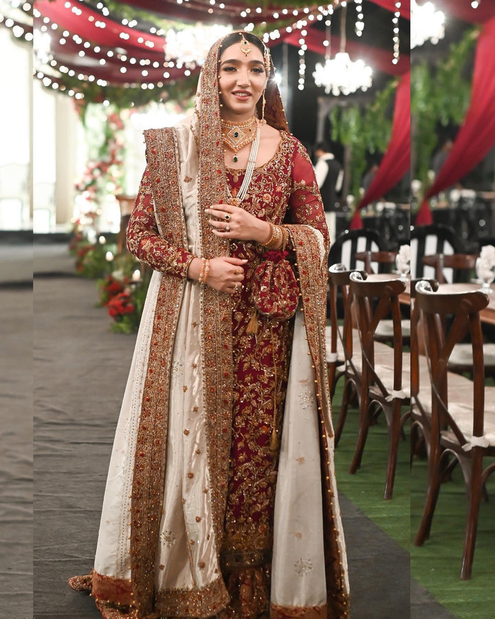 Red and White Bridal - Shakeelz By Zeeshan And Danish - Bridal Dress - raniazara