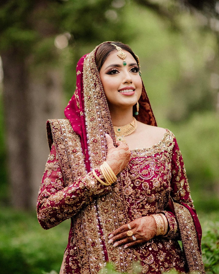Maroon Bridal raniazarastudio