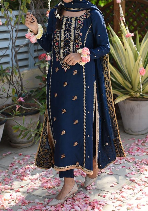 Amal With Pants And Dupatta raniazarastudio
