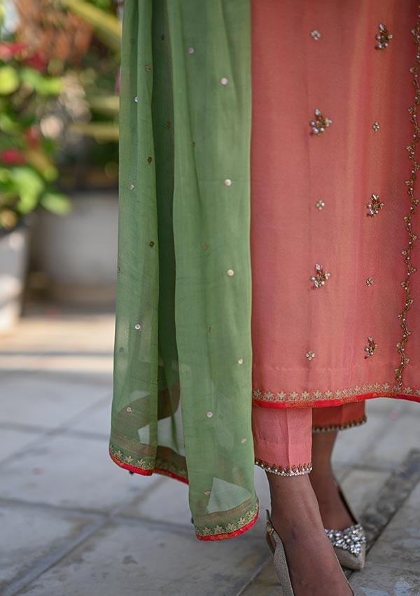 Rameen With Pants And Dupatta raniazarastudio